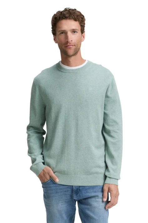 Tom Tailor BASIC KNIT Toby Sage Green